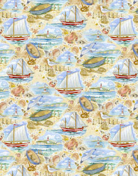 Dollhouse Miniature Wallpaper: At The Seaside